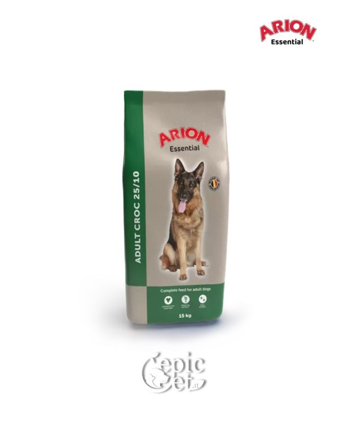 Arion Essential Adult Croc 25/10 15 kg | Crocchette cane altamente digeribili