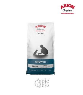 Arion Original Professional Growth Fish Large (26/18) 20kg - Puppy, Salmone & Riso, Crescita, Gestazione, Allattamento