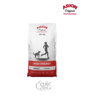 Arion Original Professional High Energy (30/22) 20kg - Adult, Monoproteico, Pollo & Riso, Energetico, All Breed