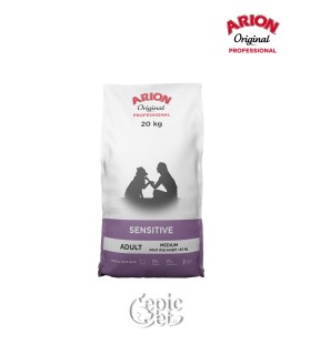 Arion Original Professional Sensitive Med (24/15) 20kg - Adult, Monoproteico, Agnello & Riso, Sensibili
