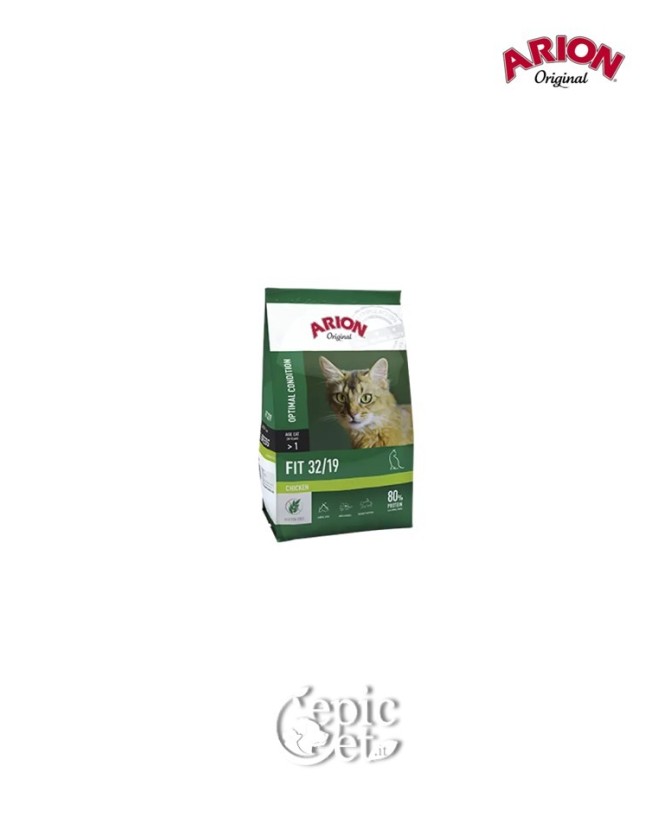Arion Original Cat Fit 32/19 | Crocchette Gatto Adulto Attivo